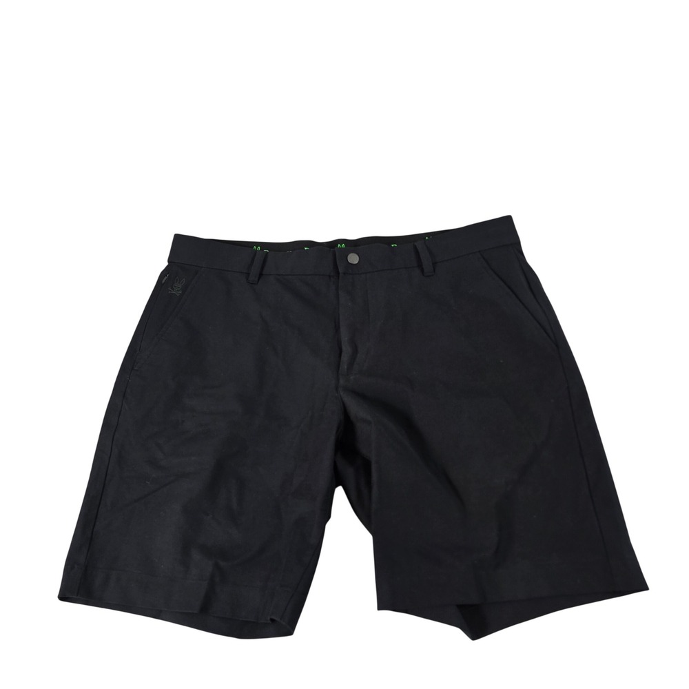 Psycho Bunny Mens Black Performance Golf Shorts B6R761ARCN Size 36